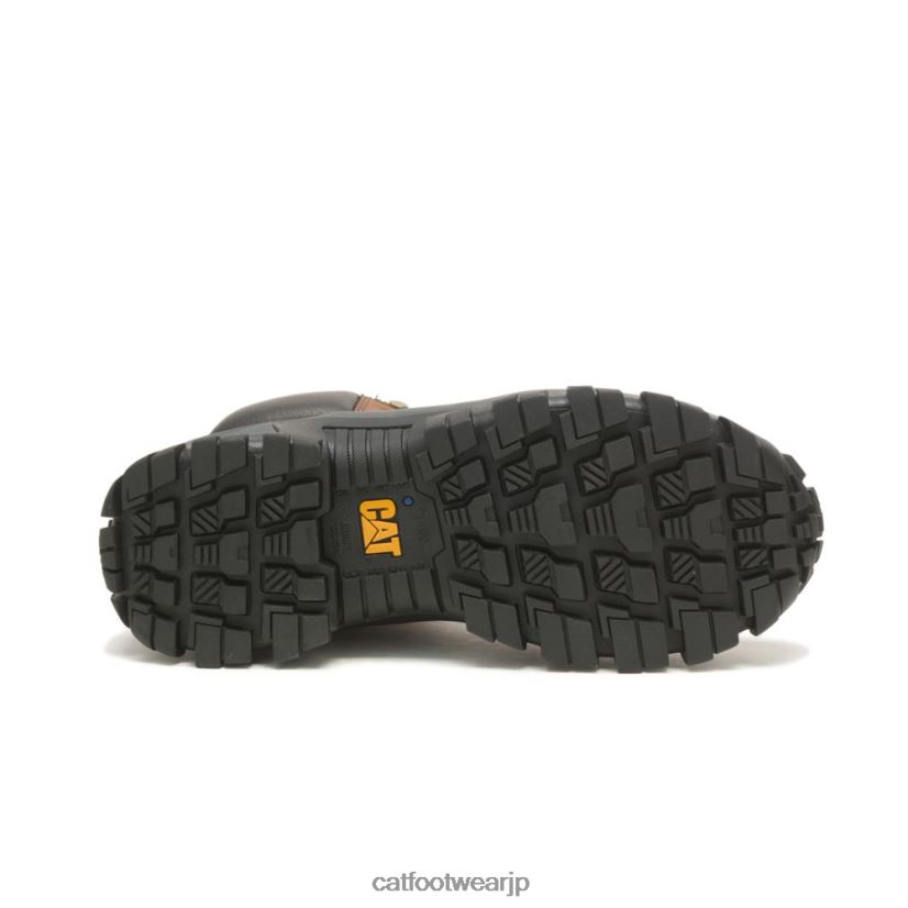 インベーダー ハイ スチールトゥ ワークブーツ ダークブラウン 男性 N2JB0V7 Caterpillar |ワークブーツ
